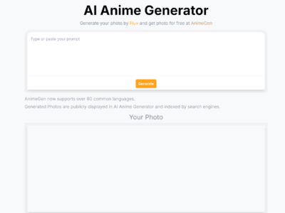 AnimeGen - Anime Image Generator